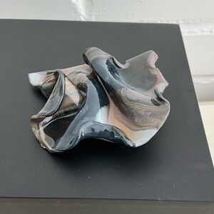 Grey/Brownish/Black Abstract Artsy Multicolor Brooch Pin